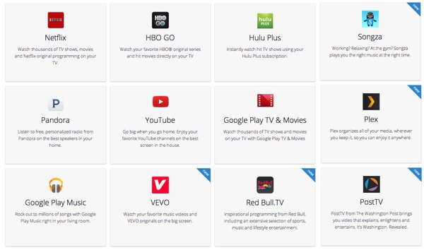 Chromecast apps