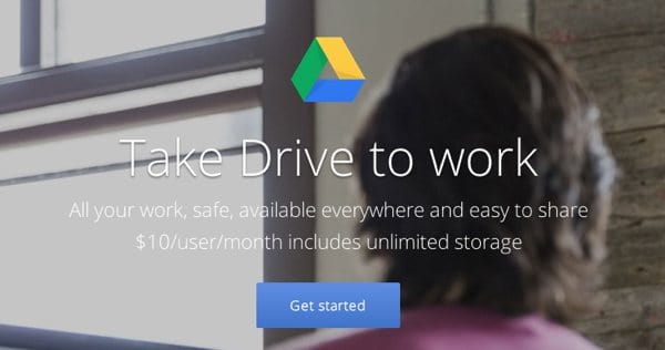 Google Drive for Work with unlimited storage