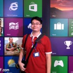 LiewCF in front Windows 8 backdrop