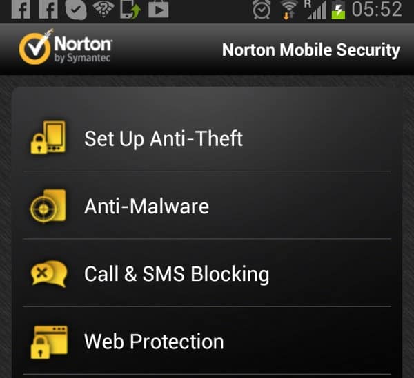 Norton Mobile Security screenshot