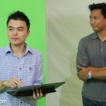 (left) Poh Huai Bin and Jim Saret shared their Windows 8 experiences