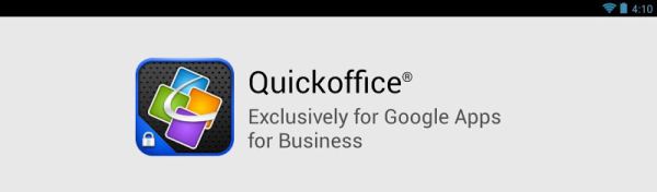 QuickOffice for Google Apps Business
