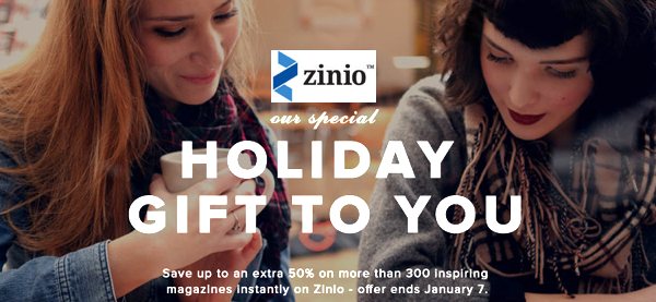 Zinio Magazine Holiday Promotions