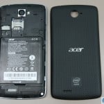ACER Liquid C1 i110 inside back cover and battery