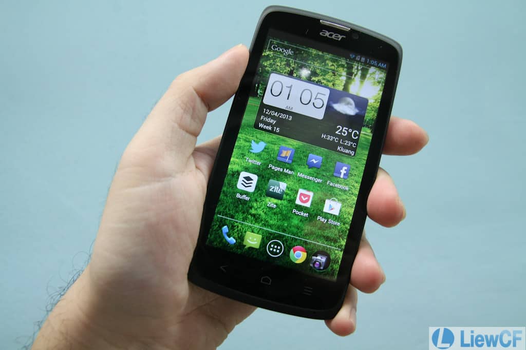 ACER Liquid C1 i110 home screen