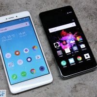 Neffos X1 (right) and Nefos X1 Max front view